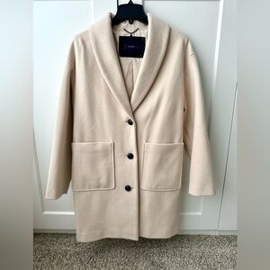 Lucky Brand Cream/White Pea Coat